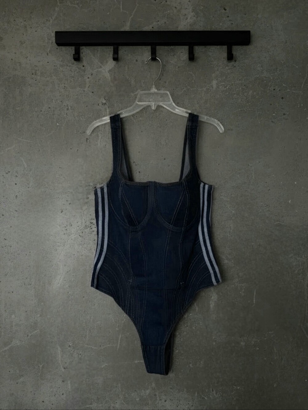 NWT Adidas x Ivy Park Dark Denim Bodysuit | 1X